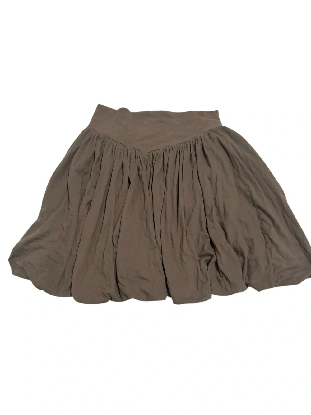 Calvin Klein Jeans Olive Green V-Waist Full Circle Skirt